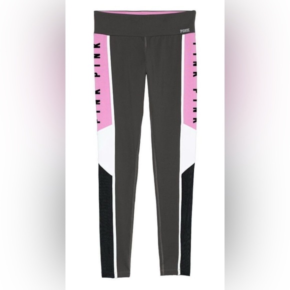 Victorias Secret PINK Ultimate YOGA Sport Legging Sz M Grey Lilac - Picture 1 of 7